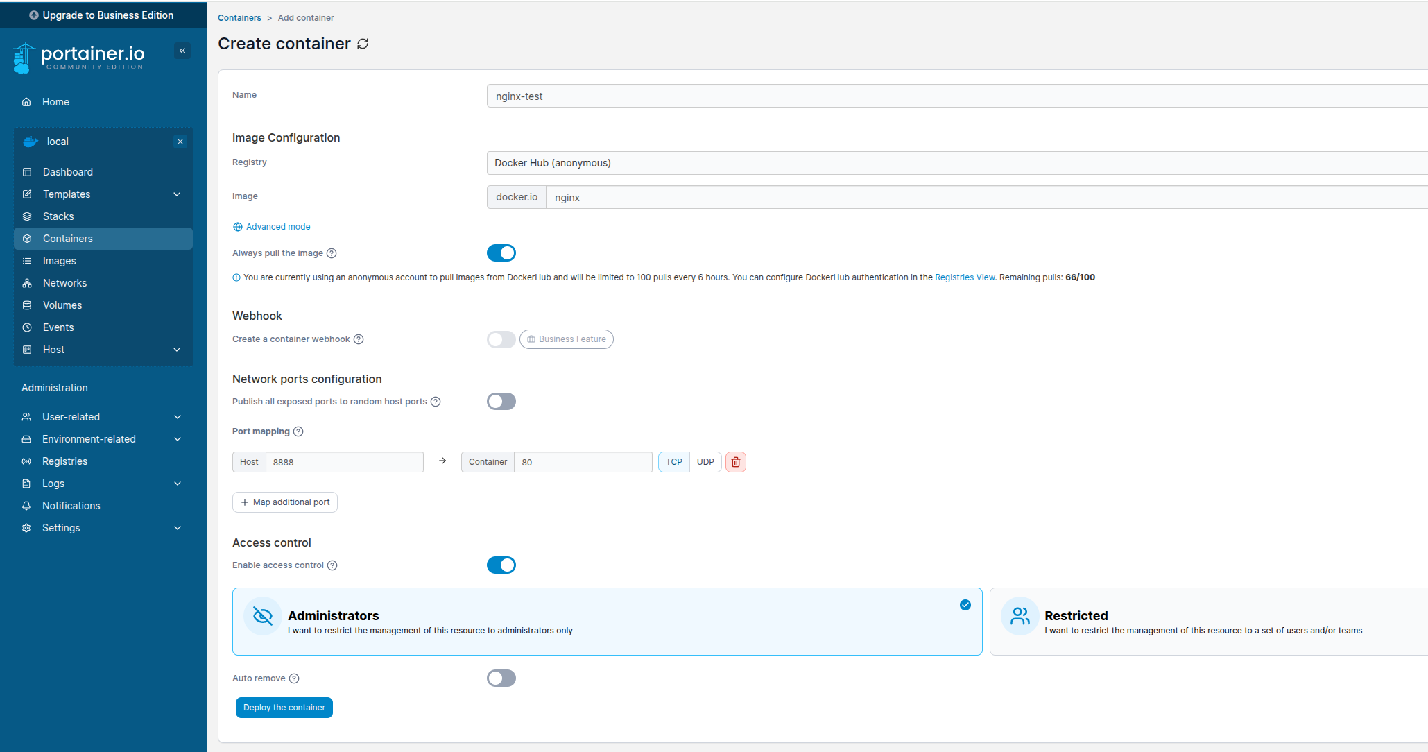 25 Creating a test container in docker nginx